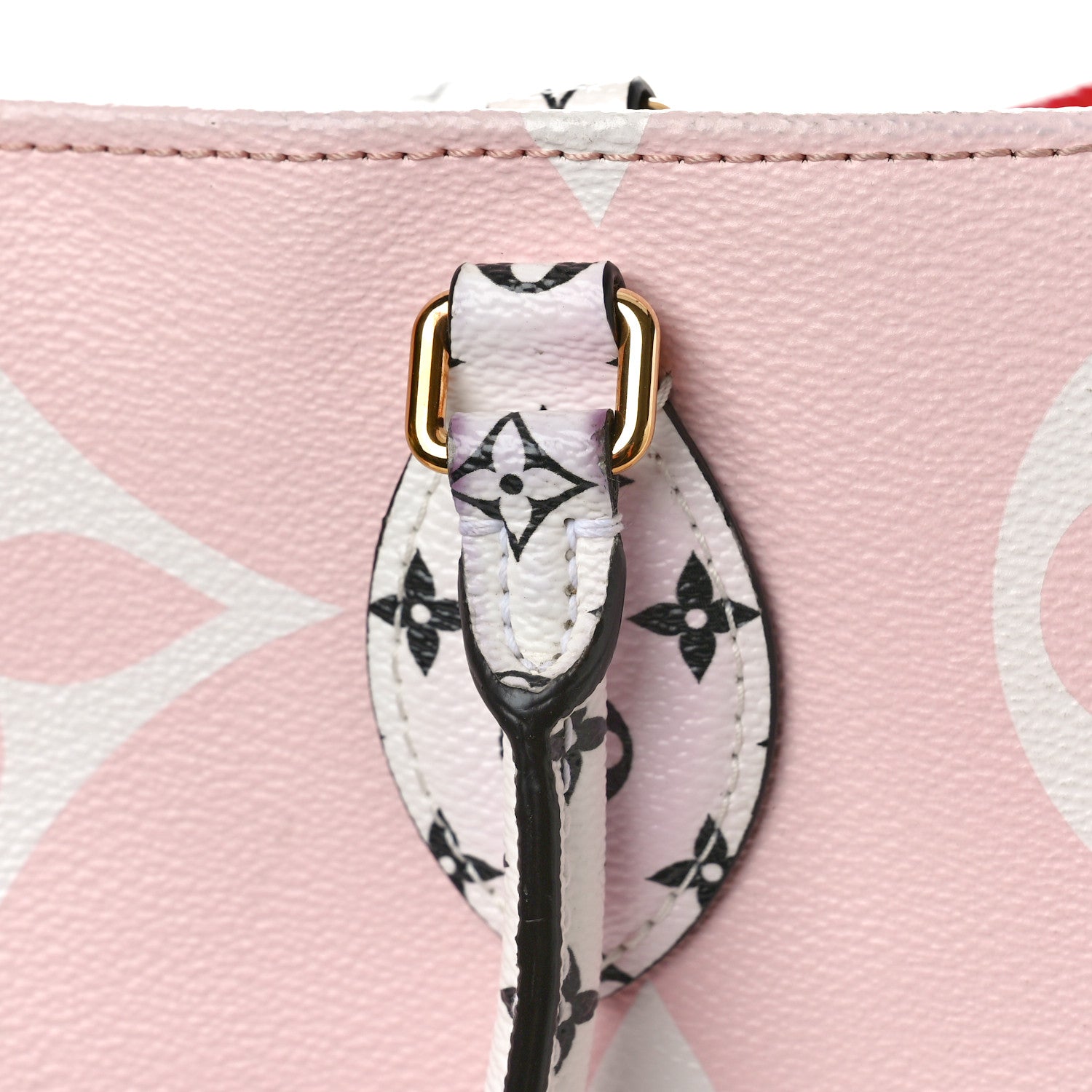 Louis Vuitton Monogram Giant Onthego GM Rouge Rose 12 of 14