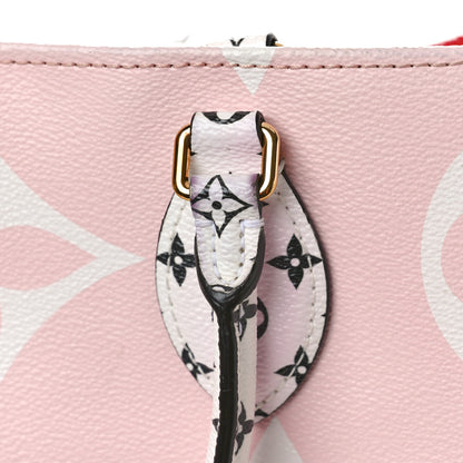 Louis Vuitton Monogram Giant Onthego GM Rouge Rose 12 of 14