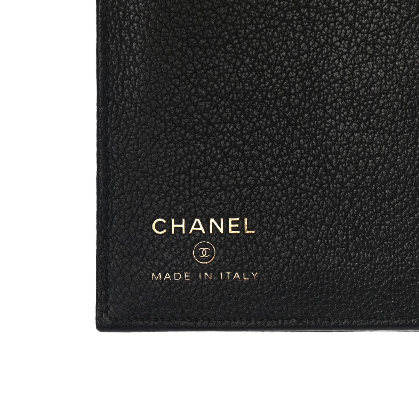 Goatskin Passport Holder Black