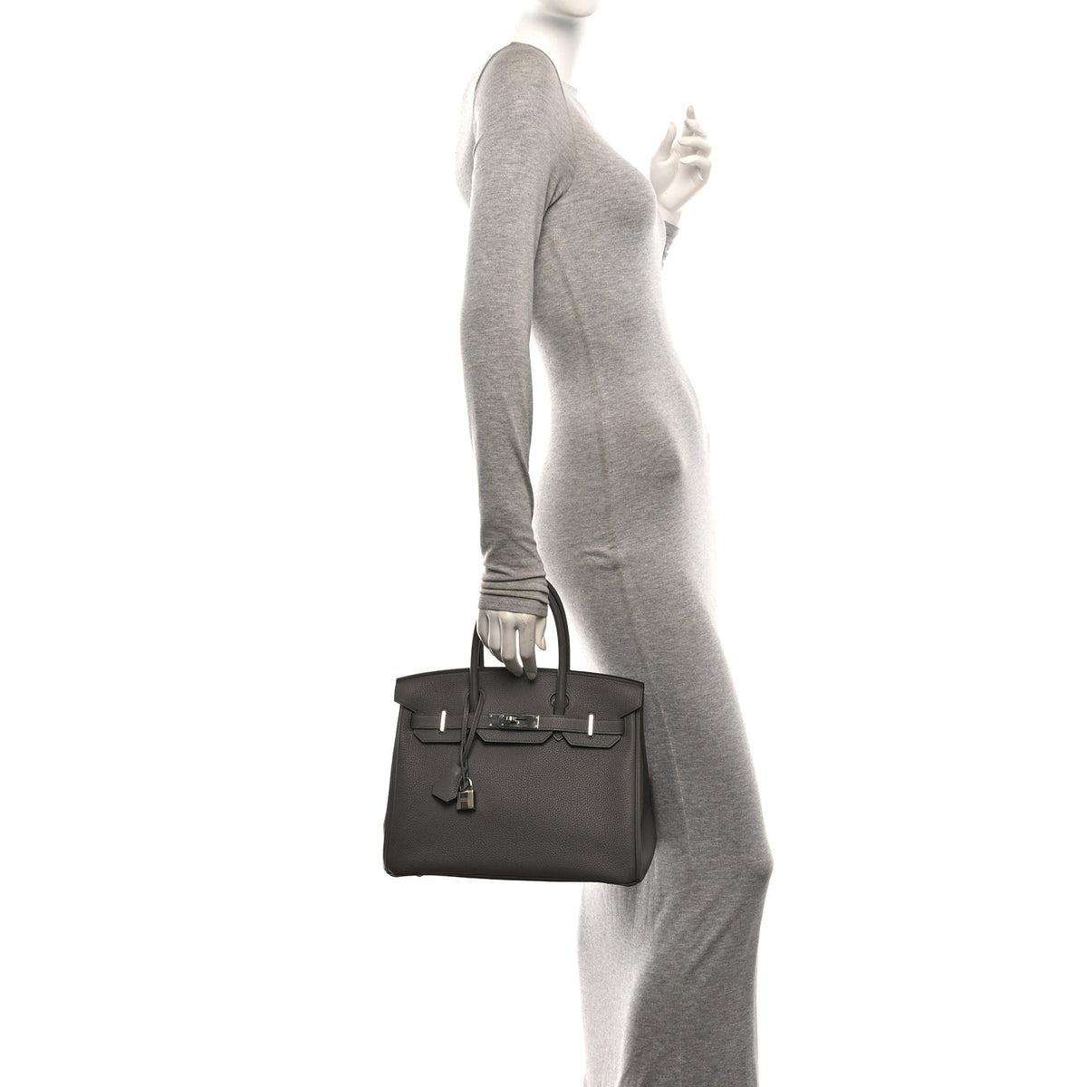 Hermes Togo Birkin 30 Etain 2 of 10