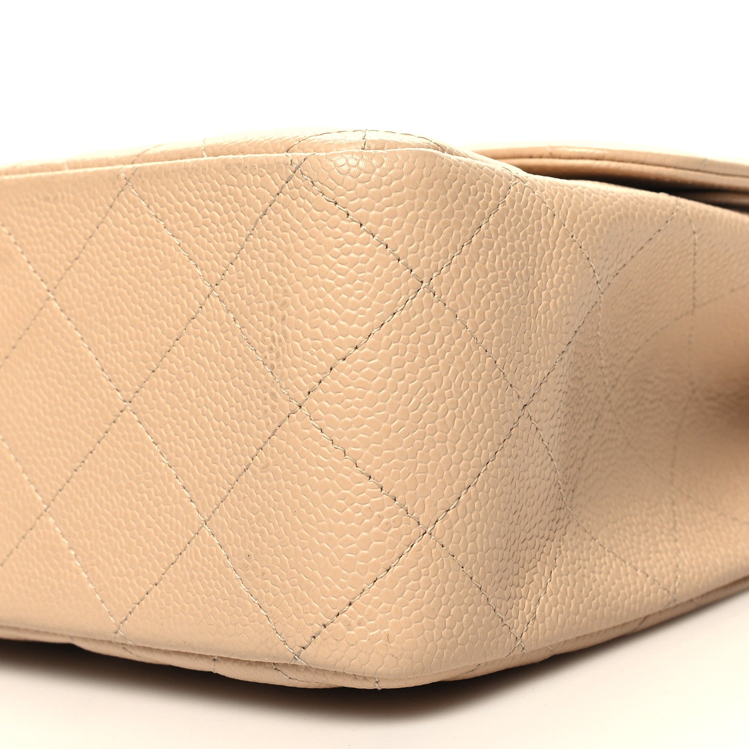 Chanel Caviar Quilted Jumbo Double Flap Beige Clair 10 of 11