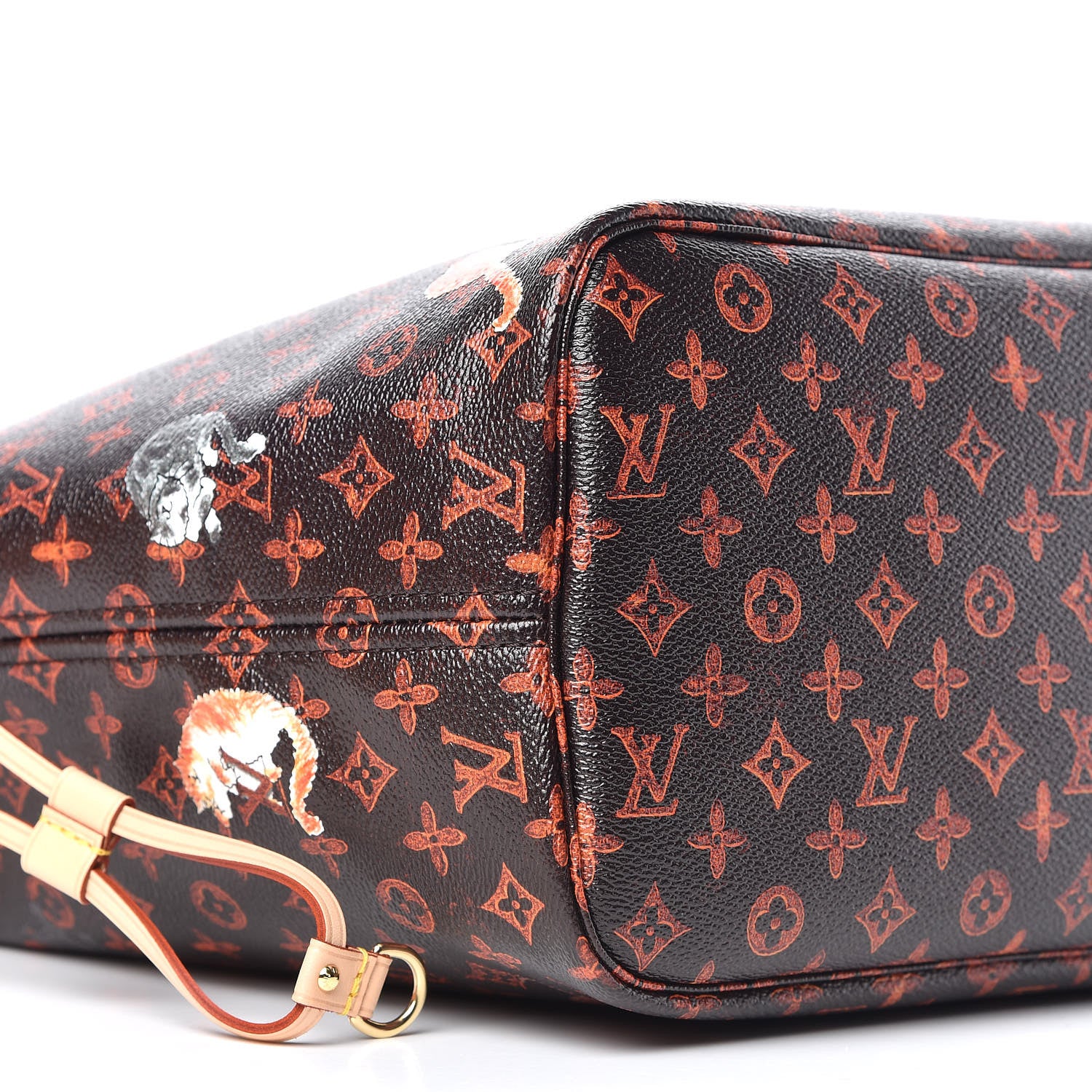 Louis Vuitton Catogram Neverfull MM Marron 9 of 11