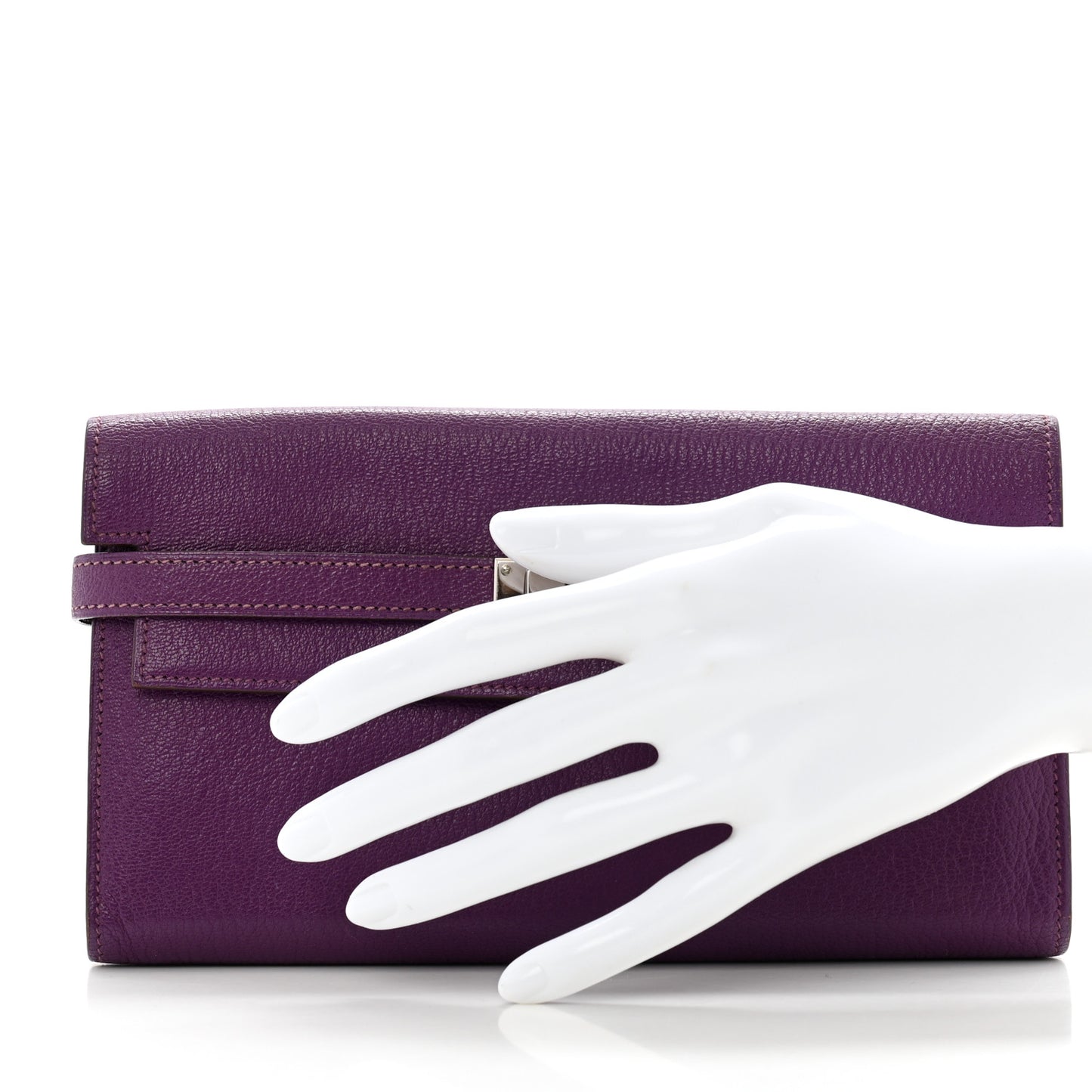 Chevre Mysore Kelly Longue Wallet Violet