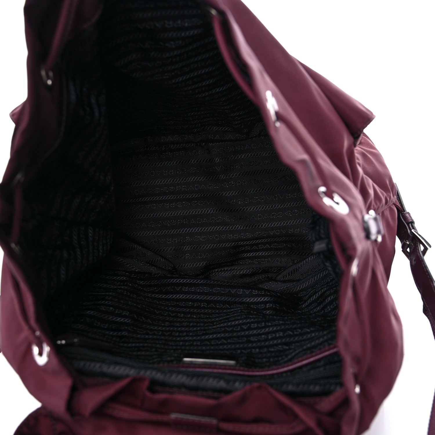 Prada Tessuto Nylon Vela Medium Backpack Bordeaux 5 of 14