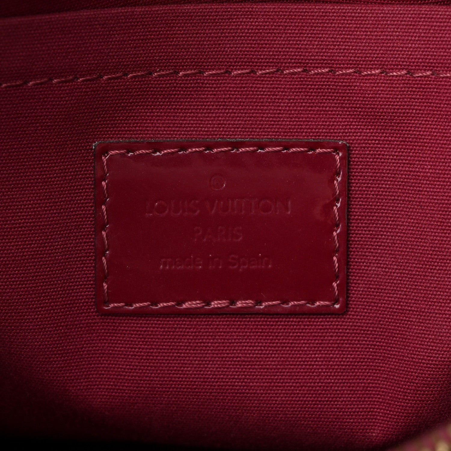 Louis Vuitton Vernis Montaigne BB Magenta 6 of 10