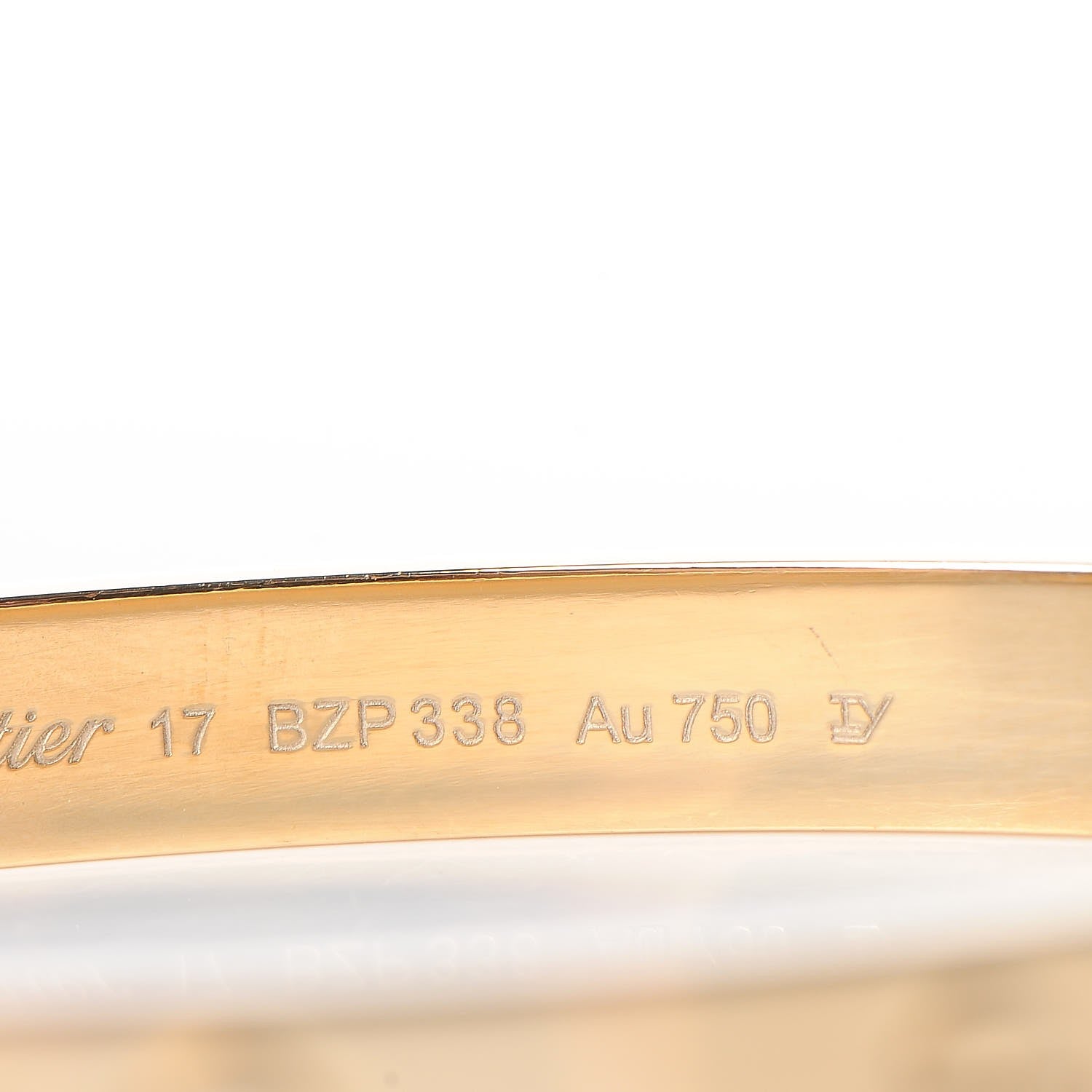Cartier 18K Yellow Gold LOVE Bracelet 17 5 of 11