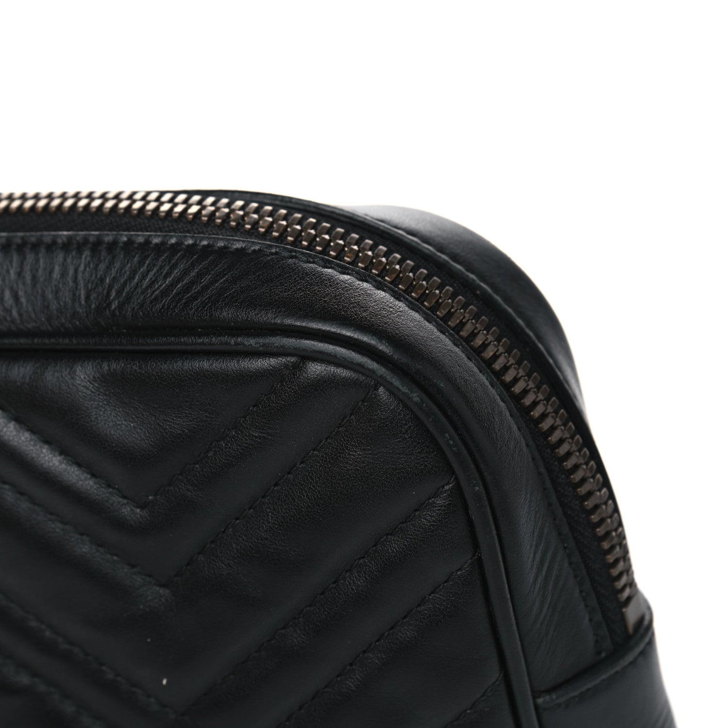 Gucci Calfskin Matelasse Mens GG Marmont Belt Bag 100 40 Black 14 of 18
