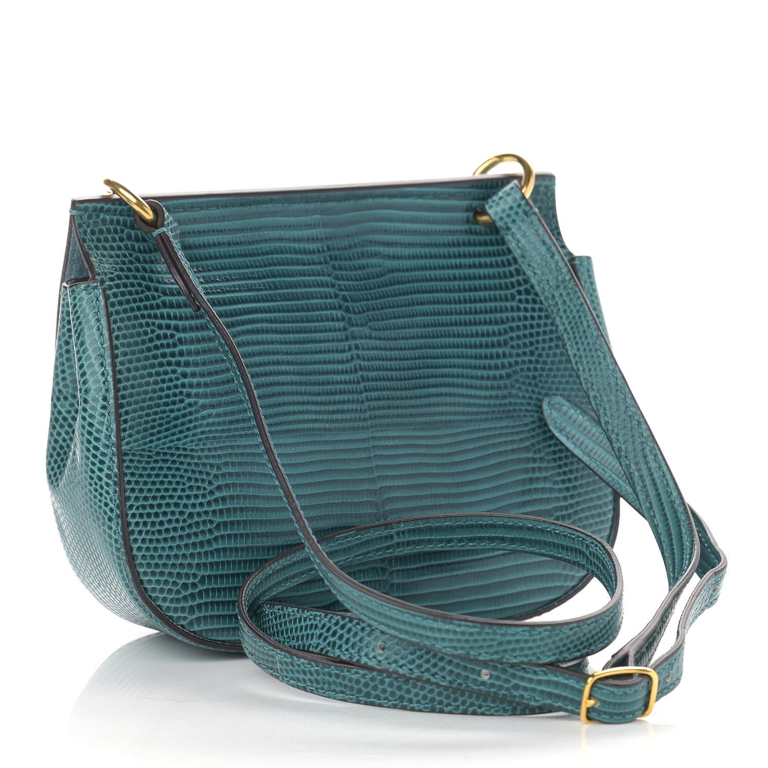 Mulberry Lizard Embossed Calfskin Amberley Satchel Frozen 3 of 11