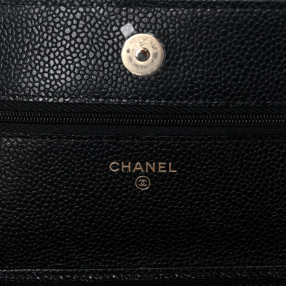 Chanel Caviar Quilted Wallet On Chain WOC Black 6 of 11