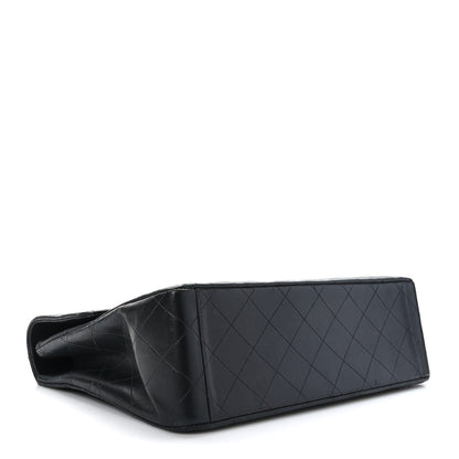 Chanel Lambskin Quilted XL Jumbo Single Flap Black 4 of 9