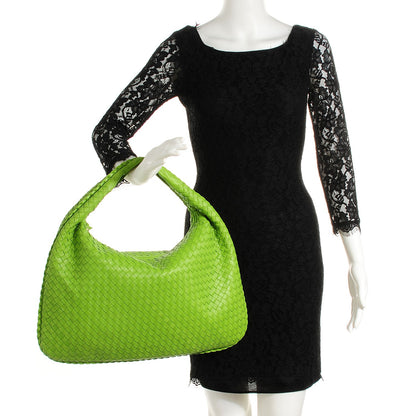 Bottega Veneta Nappa Intrecciato Large Veneta Hobo Mela 2 of 8