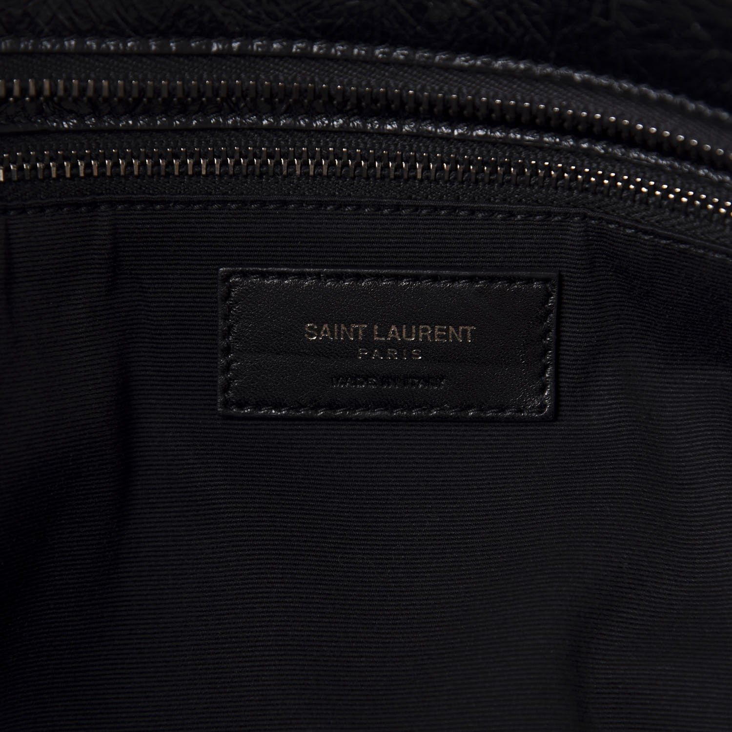 Saint Laurent Crinkled Calfskin Matelasse Monogram Large Niki Shopping Tote Bag Black 9 of 10