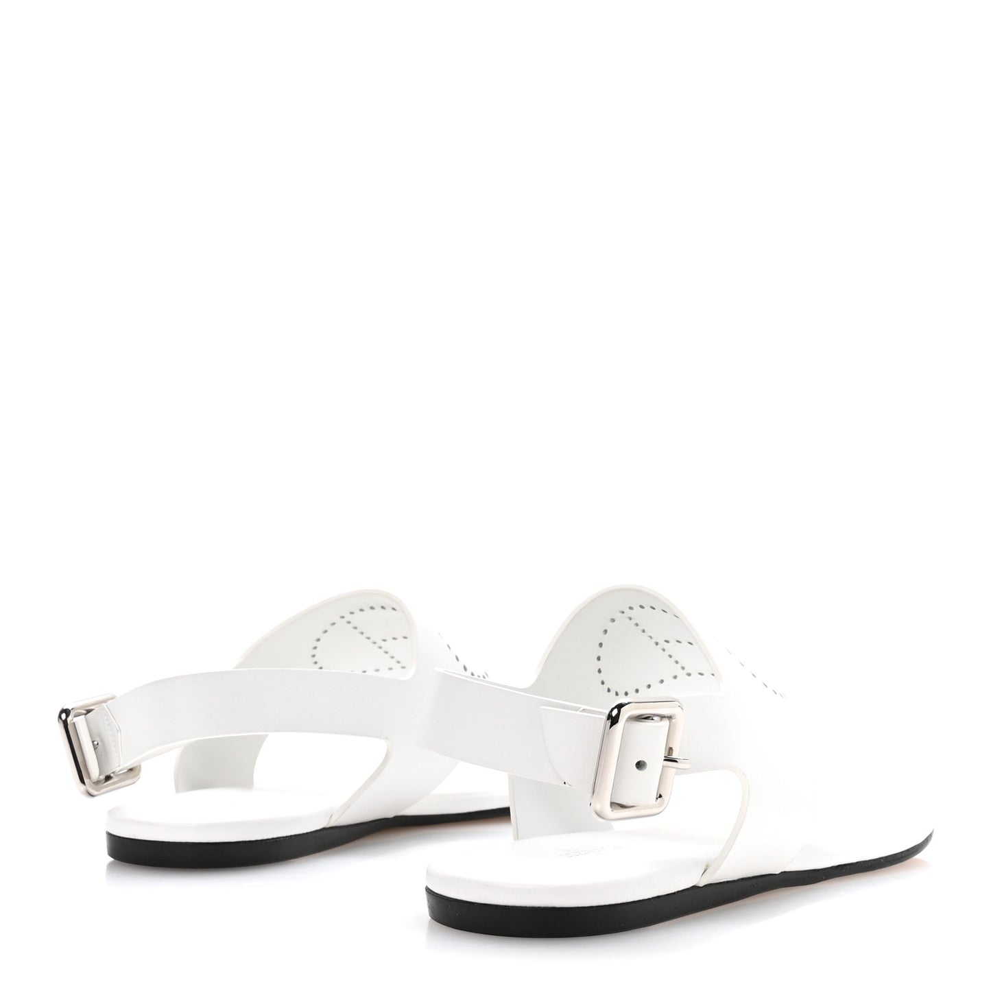Calfskin Kola Sandals 37 White