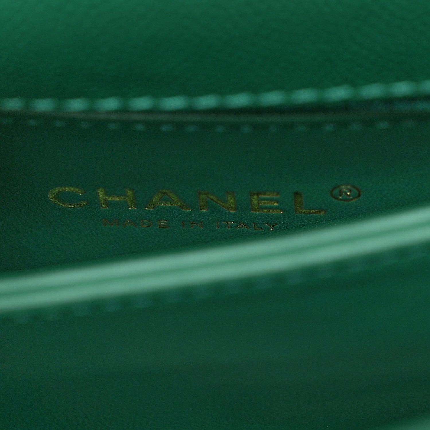 Chanel Caviar Quilted Extra Mini Coco Handle Flap Green 6 of 11