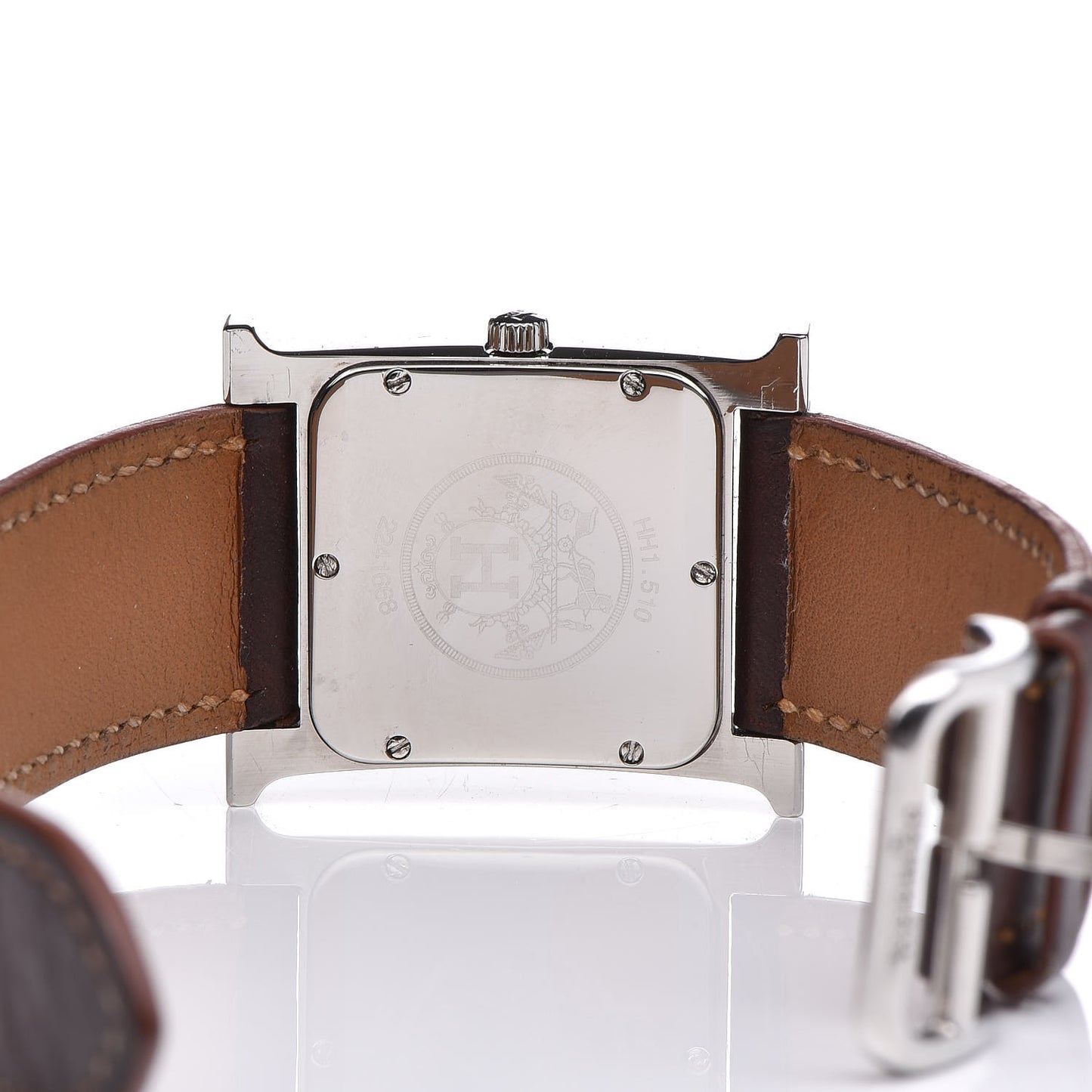 Stainless Steel Barenia 26mm Heure H Hour Quartz Watch Fauve