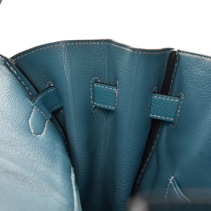 Hermes Togo Birkin 35 Blue Jean 9 of 38