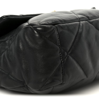 Chanel Lambskin Quilted Large Chanel 19 Flap Black 9 of 11