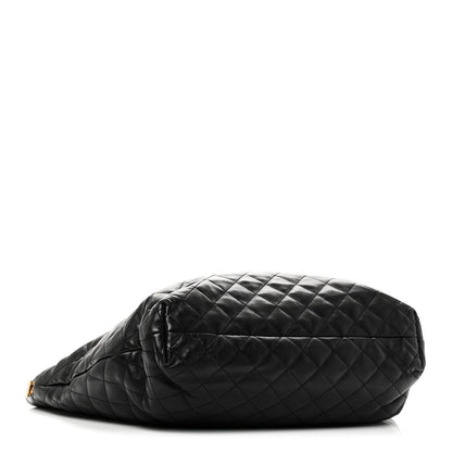 Saint Laurent Lambskin Quilted Maxi Icare Shopping Tote Black 5 of 11