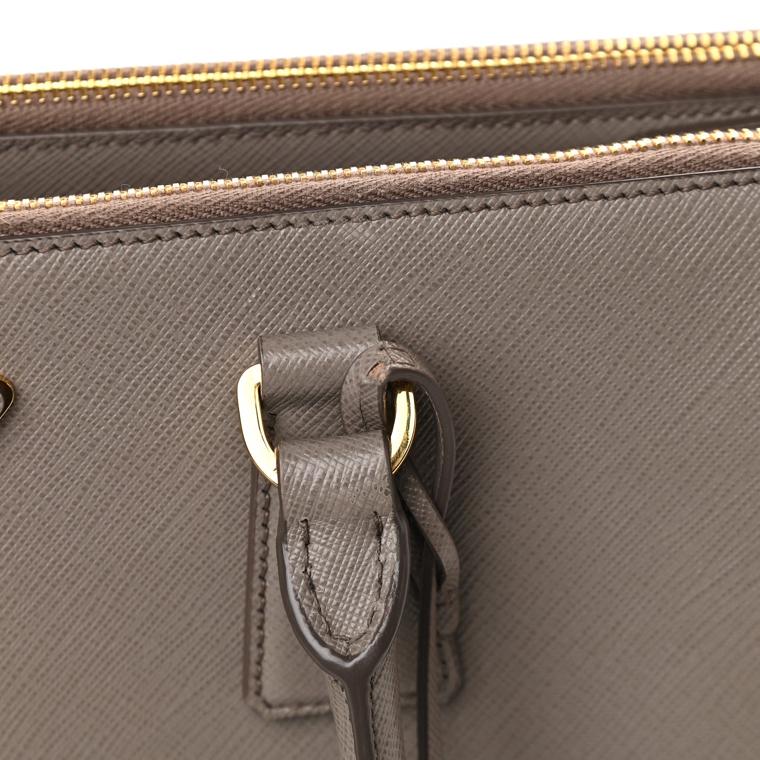 Prada Saffiano Medium Galleria Double Zip Tote Argilla 9 of 9