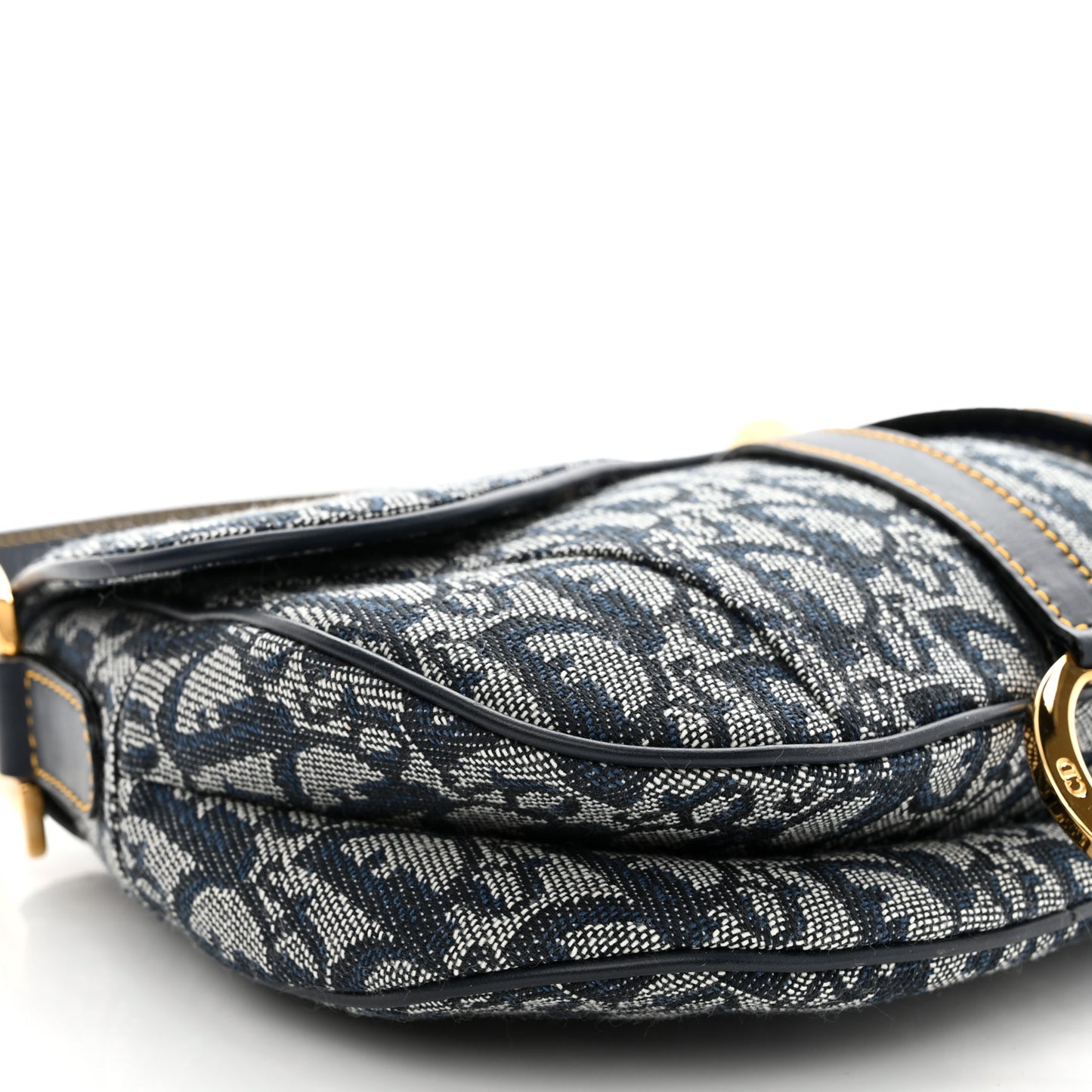 Monogram Double Saddle Bag Navy Blue