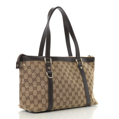 Gucci Monogram Medium Abbey Tote Dark Brown 3 of 10
