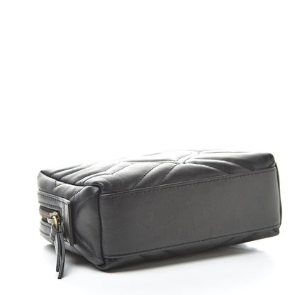 Gucci Calfskin Matelasse GG Marmont Cosmetic Case Black 4 of 8