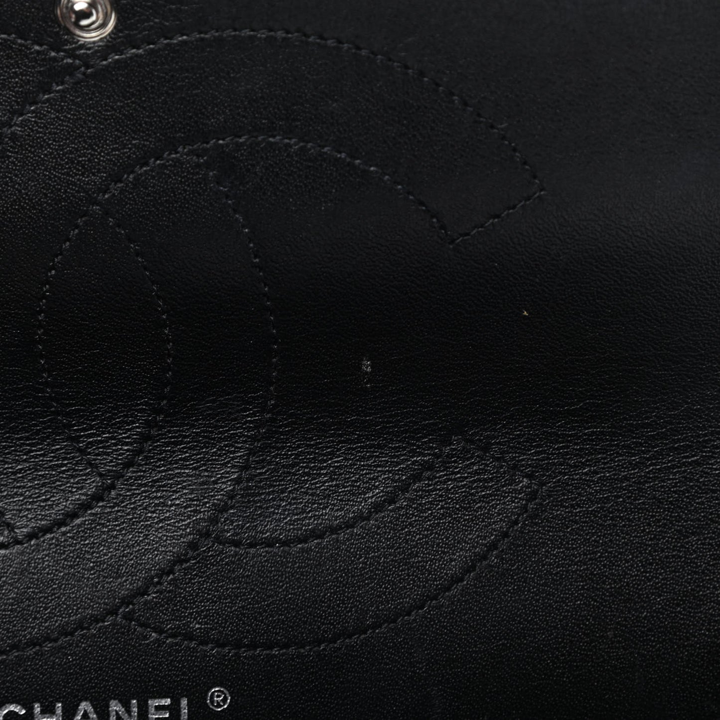 Distressed Patent Quilted 2.55 Reissue 227 Flap Black
