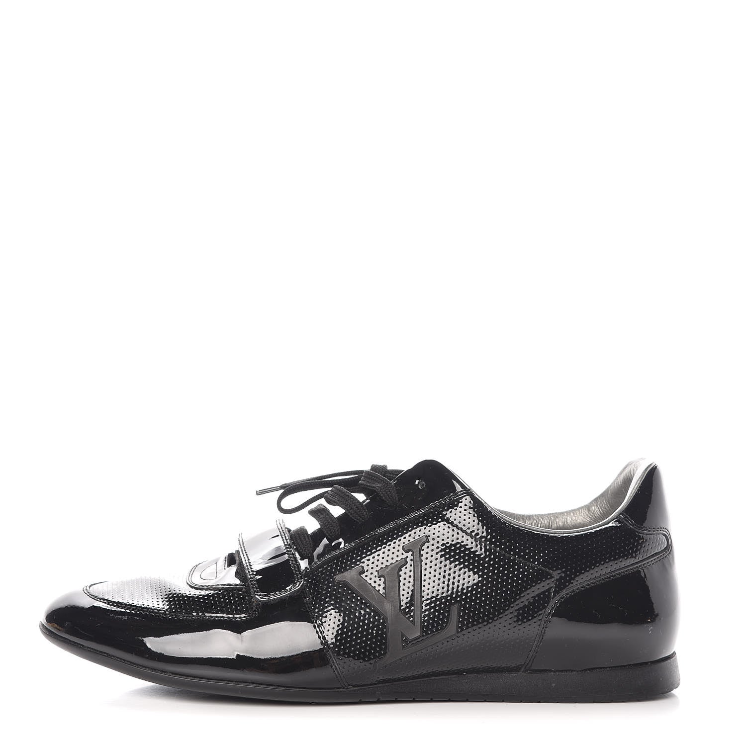 Louis Vuitton Patent Calfskin Sneakers 9 Black 1 of 14