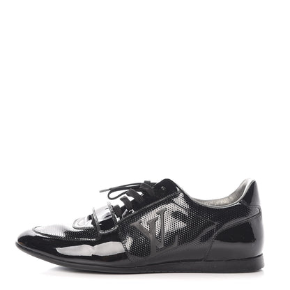Louis Vuitton Patent Calfskin Sneakers 9 Black 1 of 14