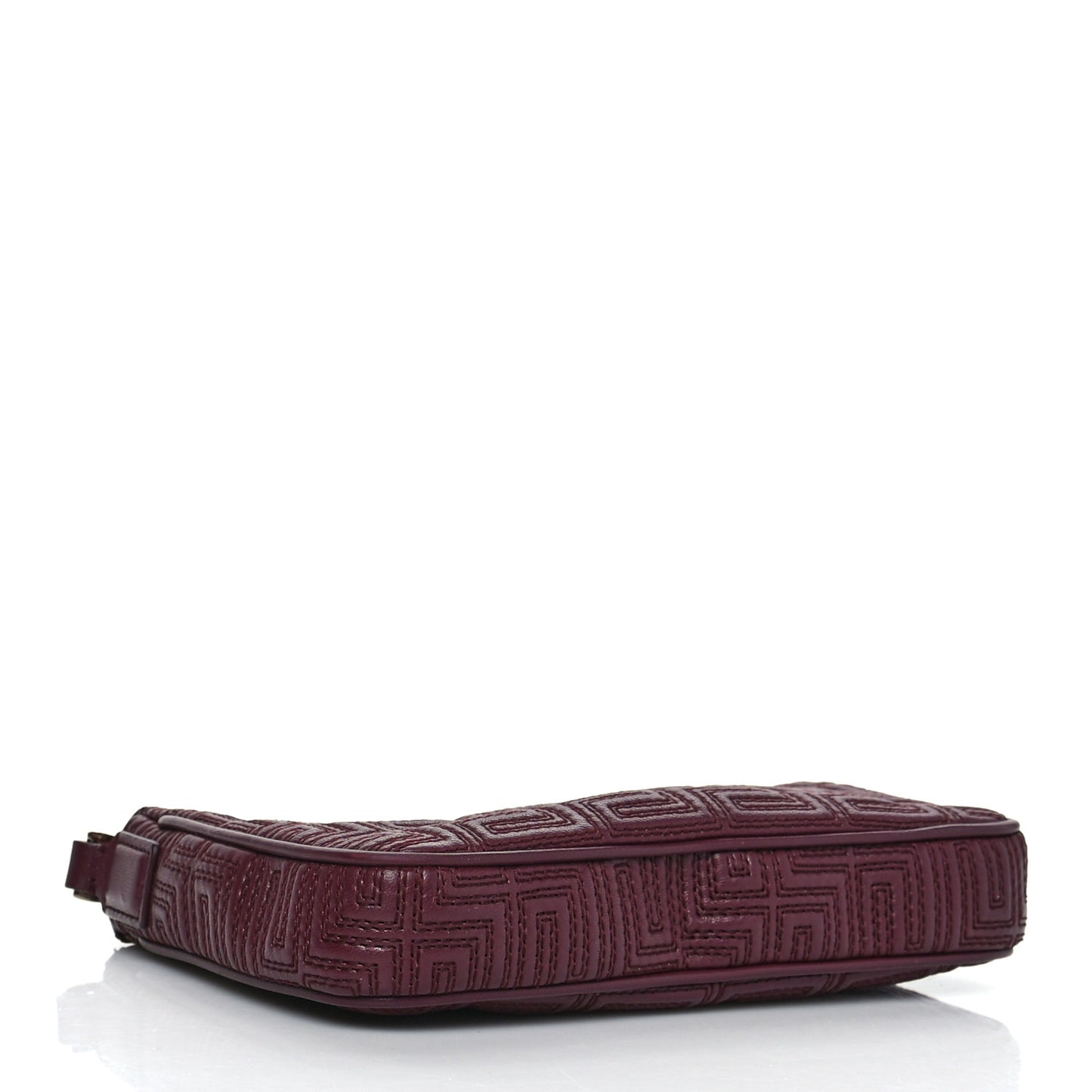 Nappa Quilted Palazzo Chain Crossbody Bag Burgundy