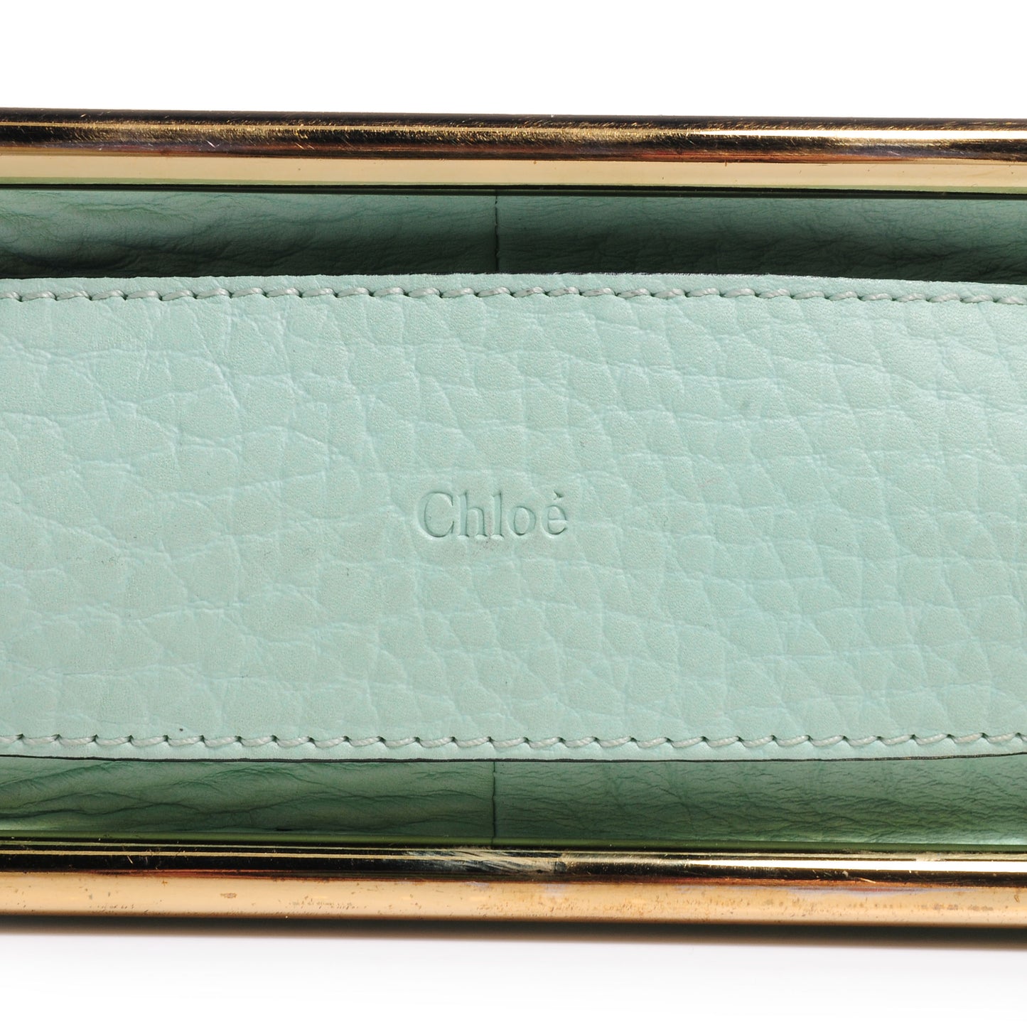 Patent Grained Calfskin Sally Flap Bag Turquoise
