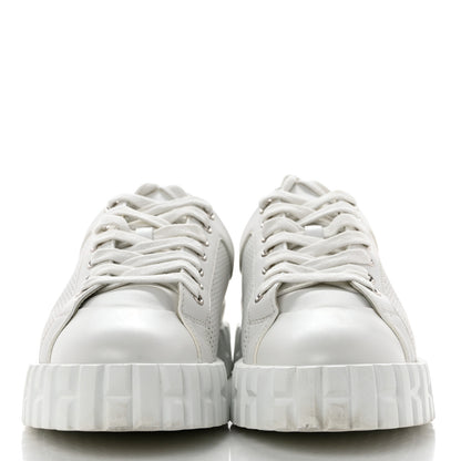 Hermes Perforated Calfskin Cross Sneakers 37 White 2 of 8