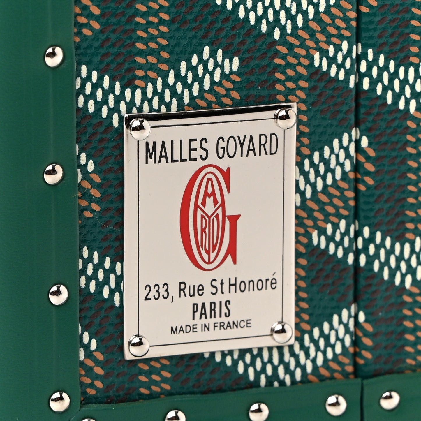 Goyardine Grand Hotel Trunk Bag Green