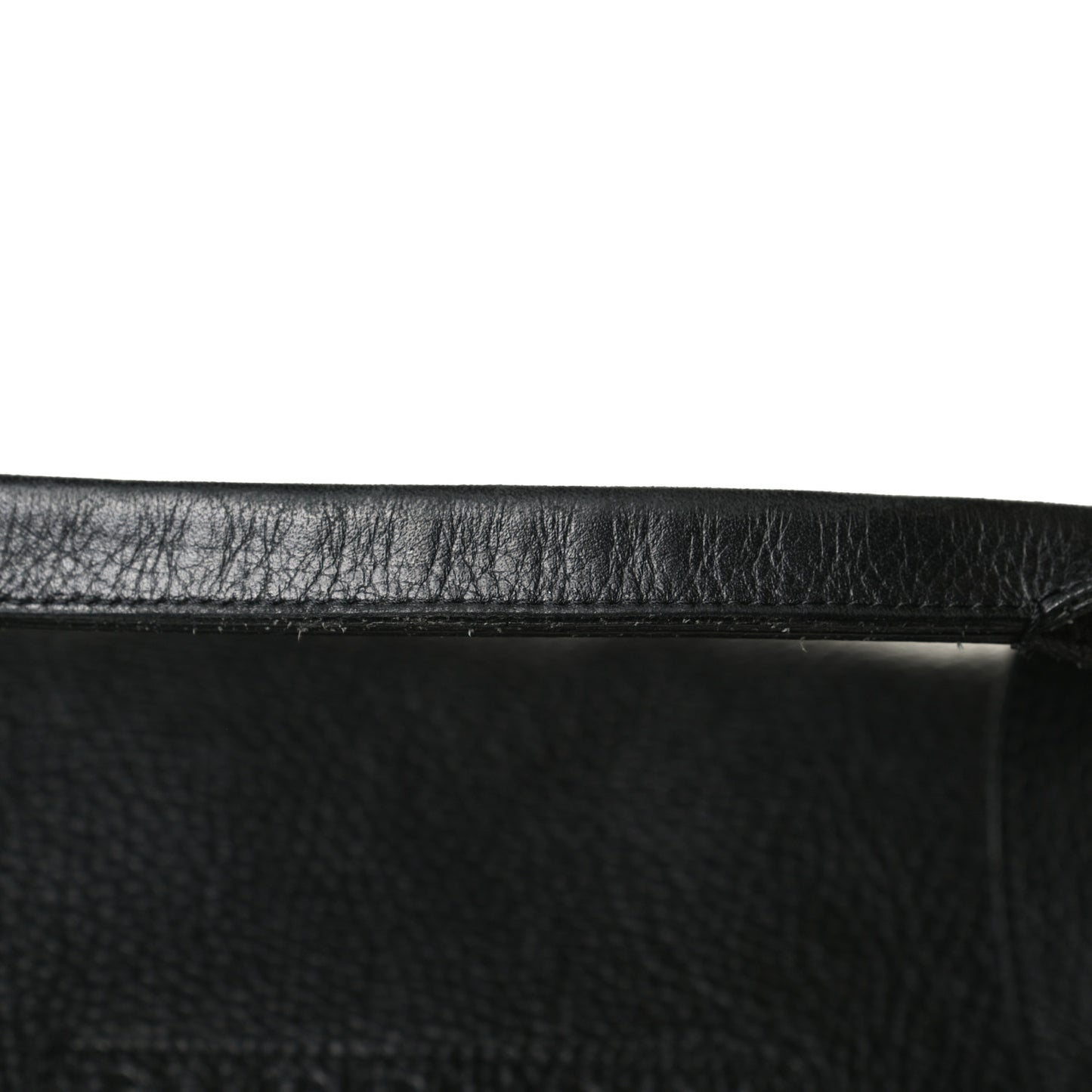 Calfskin Check Duffle Bag Black