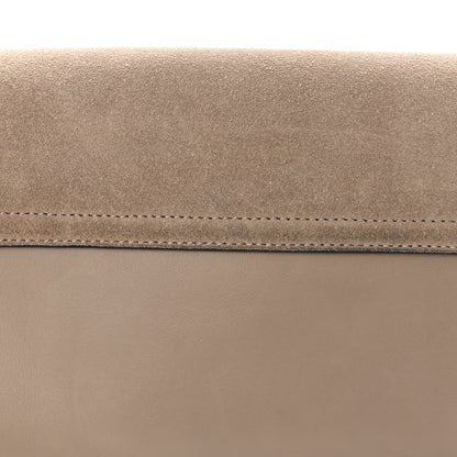 Chloe Suede Calfskin Small Faye Shoulder Bag Motty Grey 11 of 12