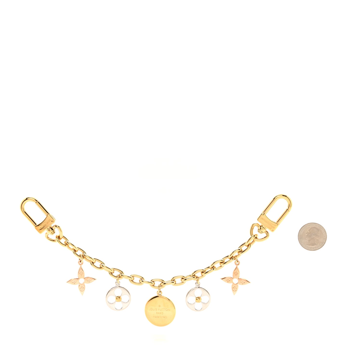 Nanogram Family Chain Bag Charm Gold Silver