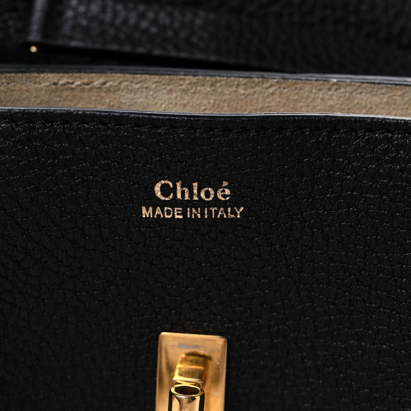 Grained Lambskin Nano Drew Shoulder Bag Black