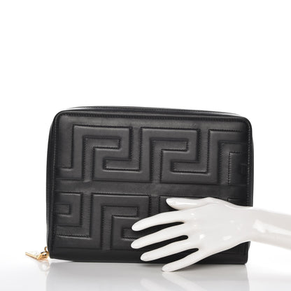 Versace Lambskin Stitched Donna Ipad Case Black 16 of 21