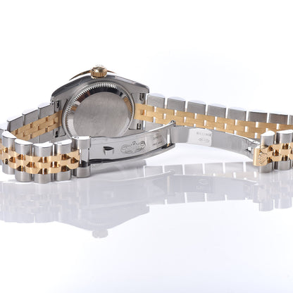 Rolex Stainless Steel 18K Yellow Gold Diamond 26mm Oyster Perpetual Datejust Watch Champagne 179313 6 of 6