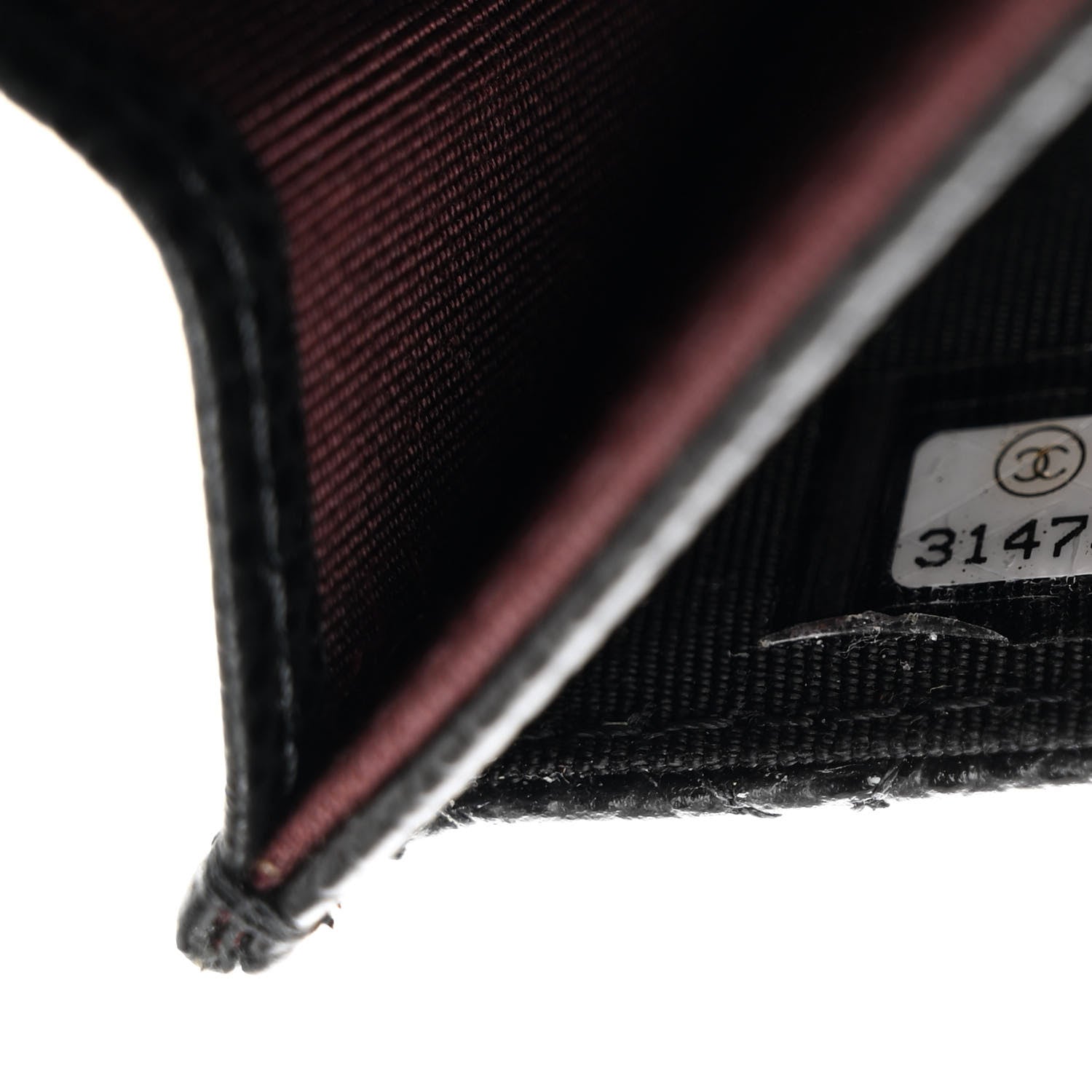 Chanel Caviar Quilted Flap Card Holder Wallet Black 8 of 9