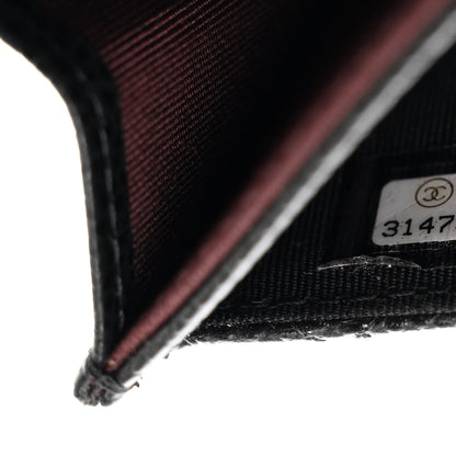Chanel Caviar Quilted Flap Card Holder Wallet Black 8 of 9
