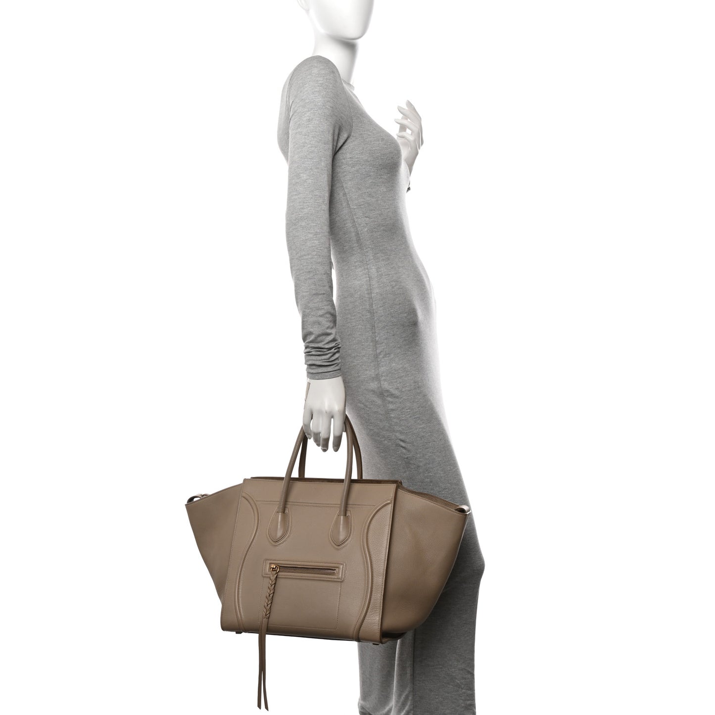 Baby Grained Calfskin Medium Phantom Luggage Quartz