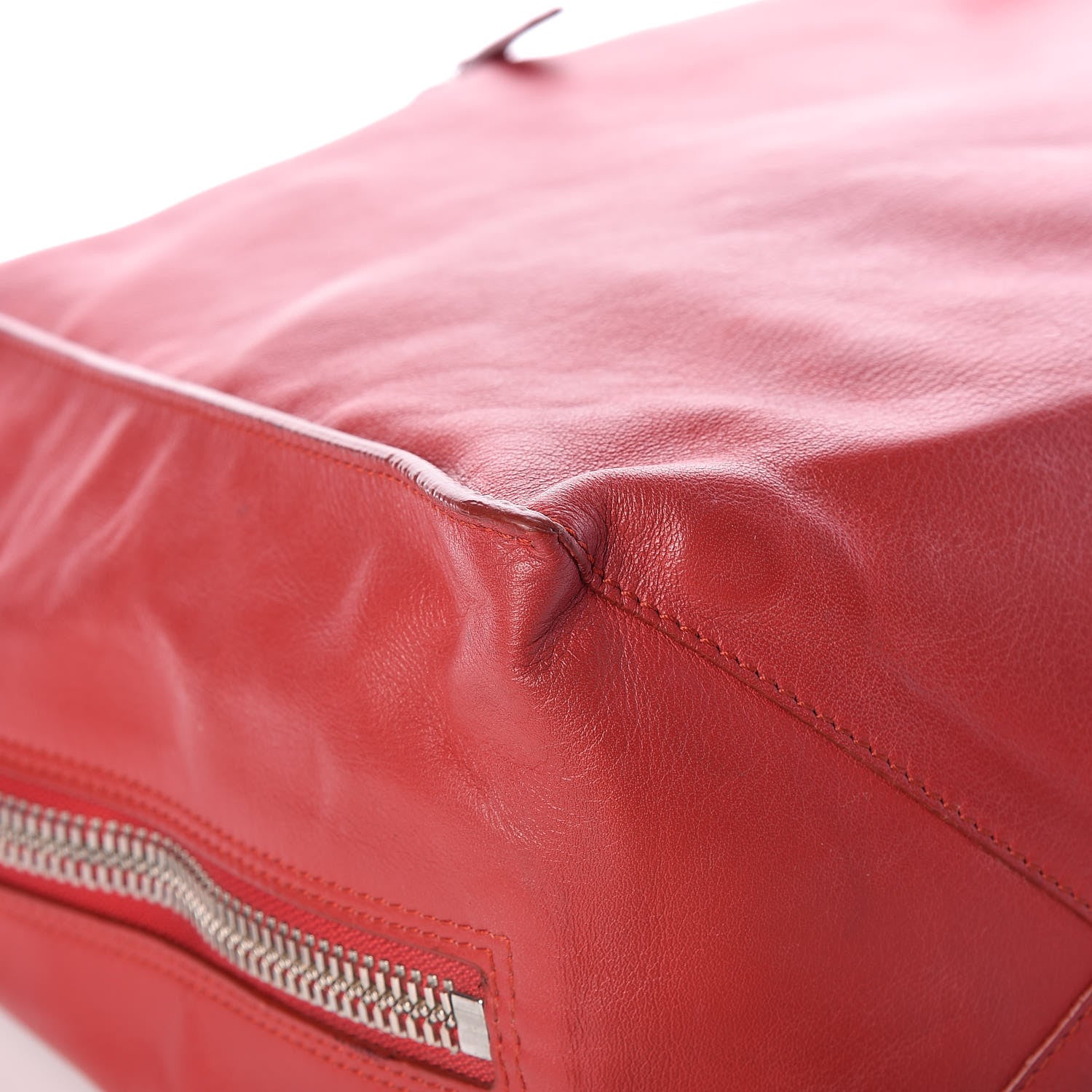 Balenciaga Veau Souple Papier A4 Zip Around Tote Rouge 12 of 19