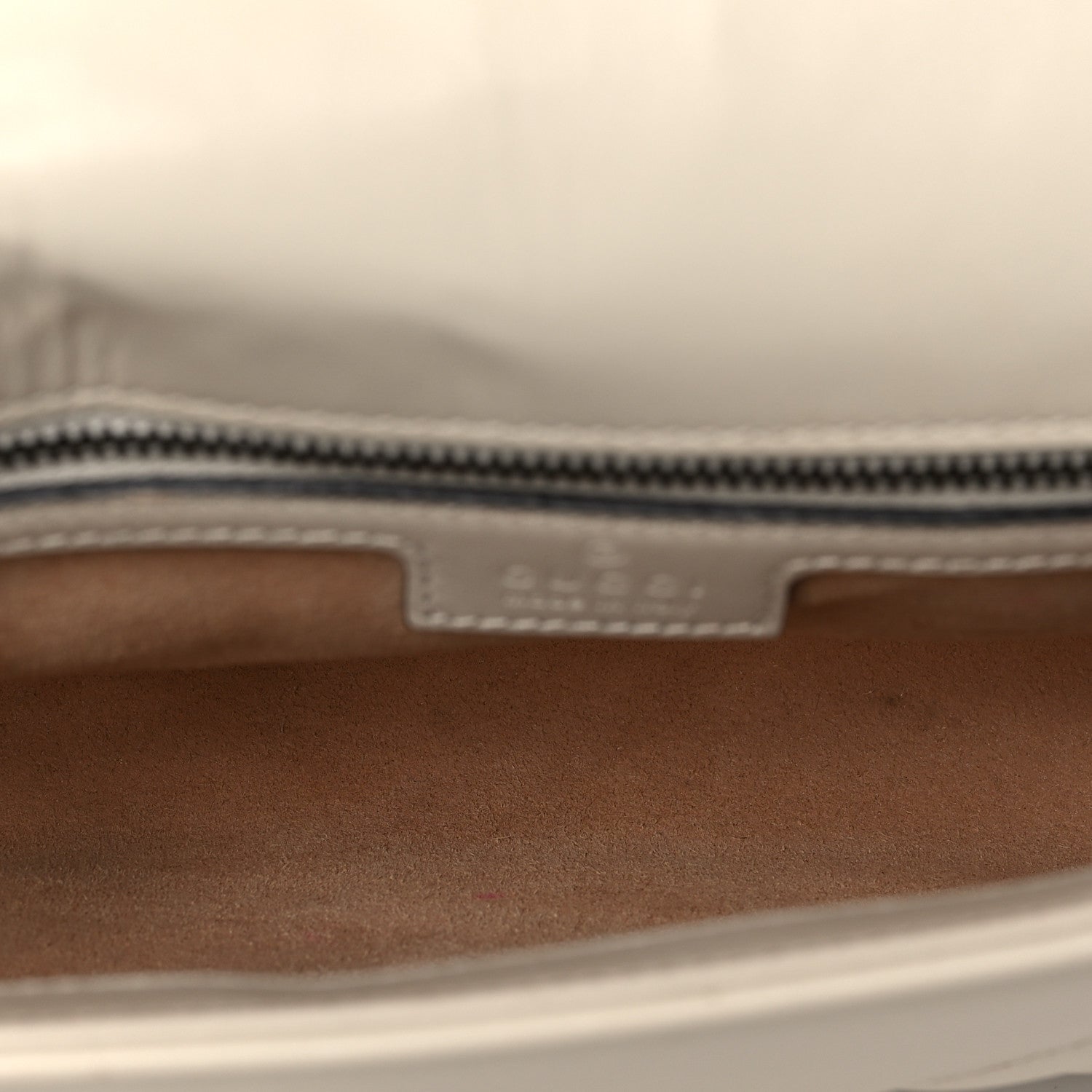 Gucci Calfskin Matelasse Small GG Marmont Shoulder Bag White 5 of 8