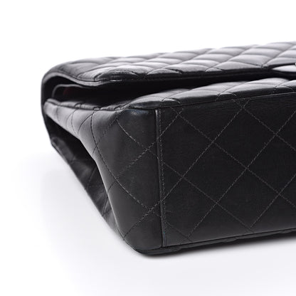 Chanel Lambskin Quilted Maxi Double Flap Black 8 of 15