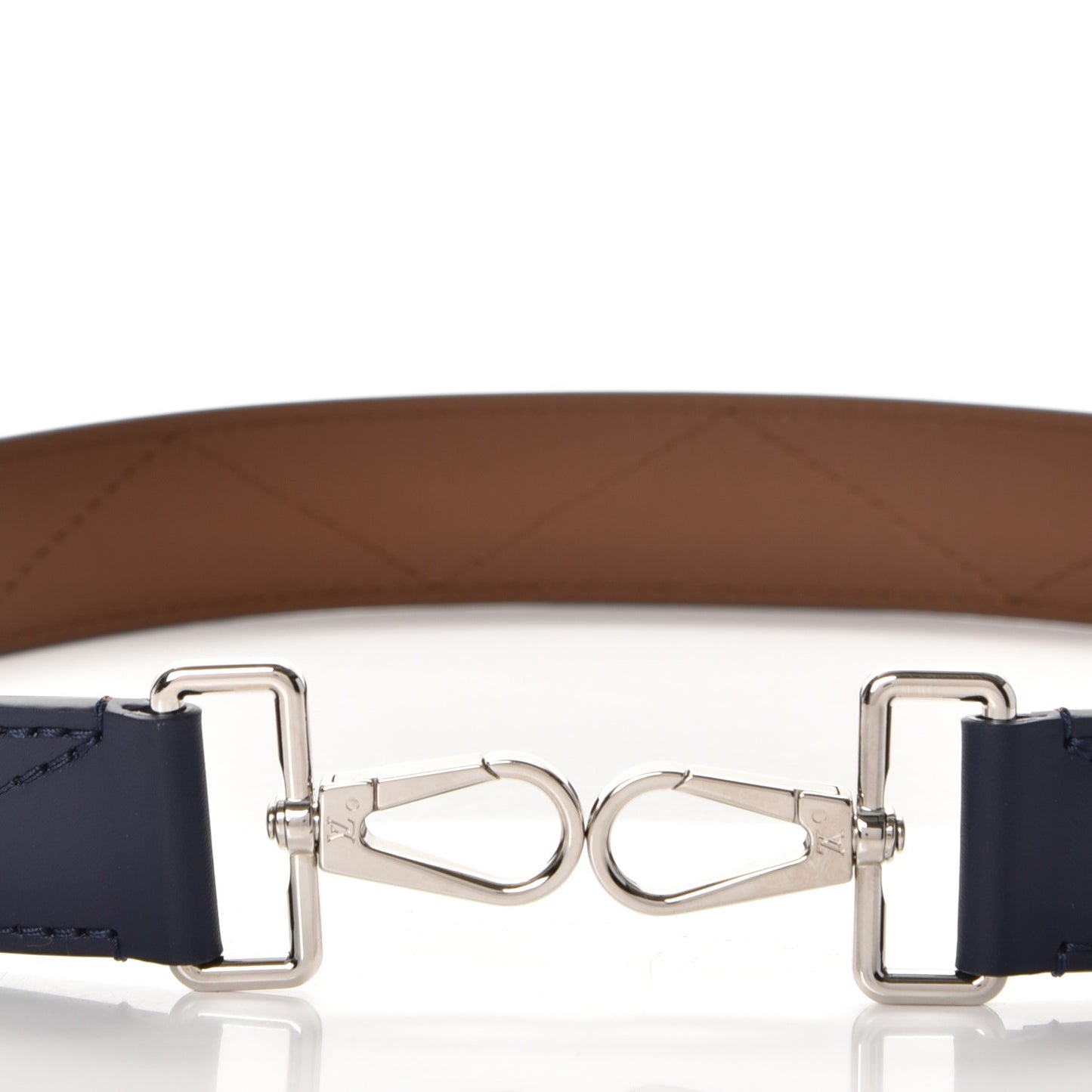Calfskin Very One Handle Shoulder Strap Navy