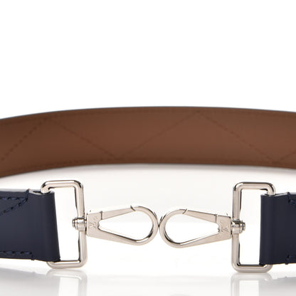Louis Vuitton Calfskin Very One Handle Shoulder Strap Navy 4 of 4