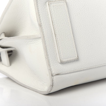 Saint Laurent Grained Calfskin Baby Supple Sac De Jour White 13 of 22