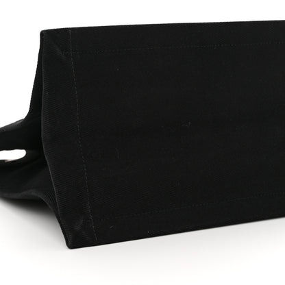 Saint Laurent Linen Calfskin Rive Gauche Tote Black 10 of 12
