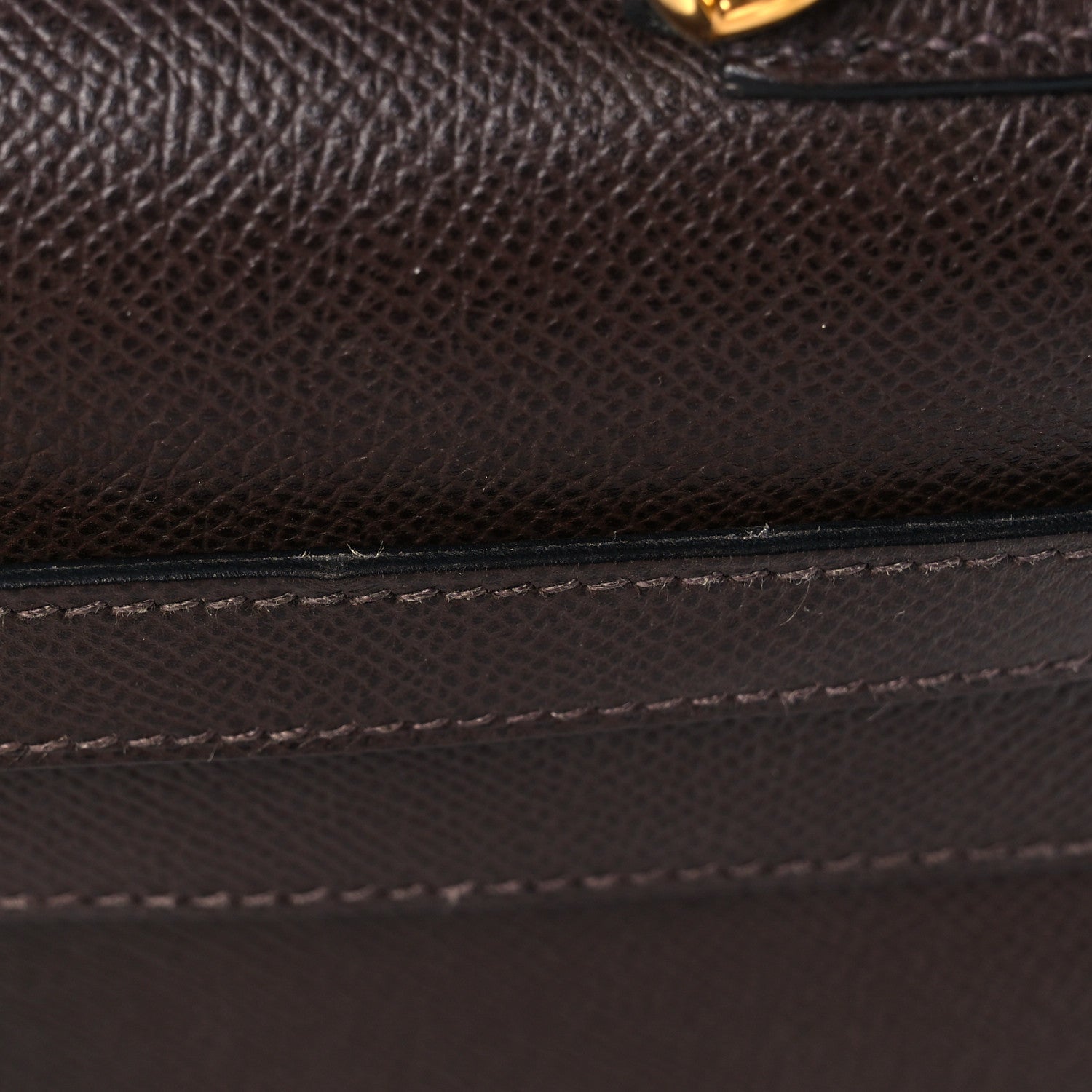 Hermes Epsom Kelly Sellier 32 Chocolate 11 of 13